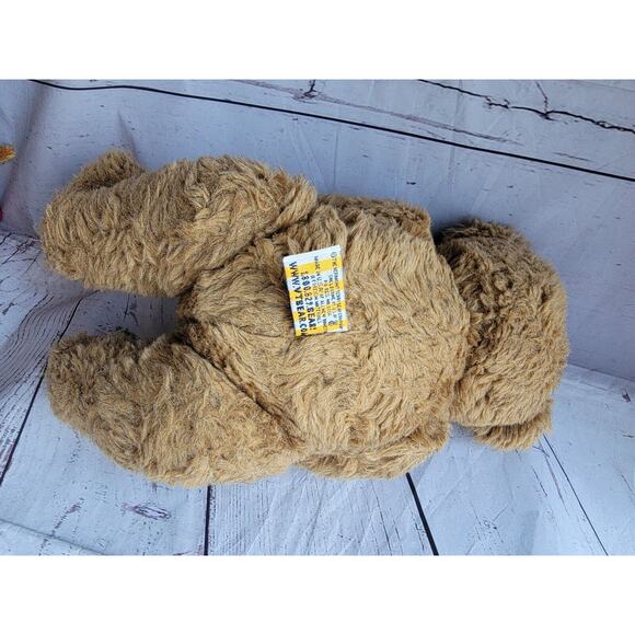 Authentic Vermont Teddy Bear 16” Handmade in Vermont Jointed Vintage Plush Brown - Picture 5 of 9